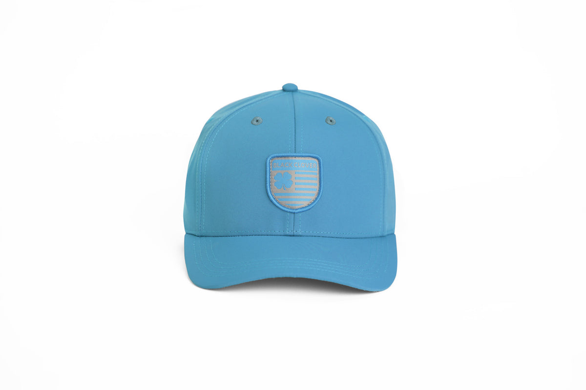 Black Clover UAE Nation 1 azure and silver adjustable cap, front view