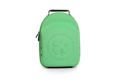 Black Clover green hat caddie for storing and protecting caps, front view
