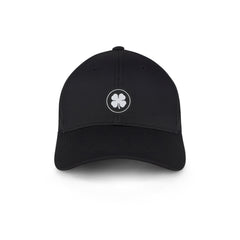 Black Clover Scope 2 fitted performance cap with embroidered four-leaf clover, front view