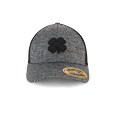 Black Clover Lucky Heather Mesh Grey fitted cap, front view
